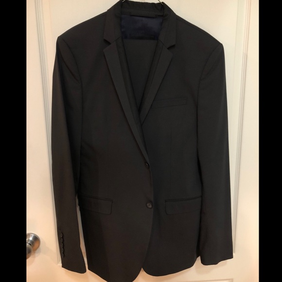 zara black suit jacket